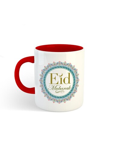 Eid Mubarak Printed Mug White/Red