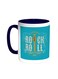 Rock And Roll Printed Coffee Mug Blue/White 11ounce