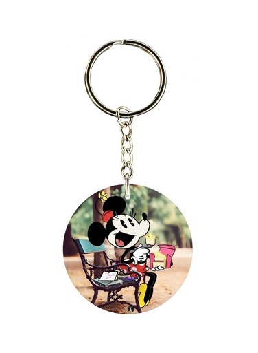 Cartoon Printed Double Sided Keychain