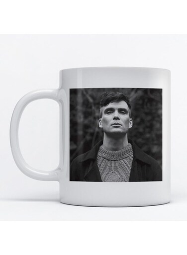 Thomas Shelby Printed Mug White/Grey/Black 9.2x7.7cm