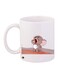 Jerry Printed Coffee Mug White/Grey/Brown 11ounce