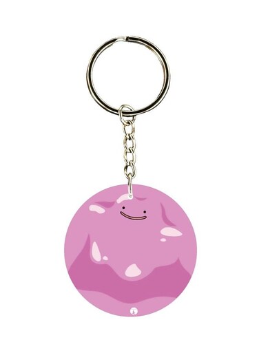 Cartoon Printed Dual Sided Keychain