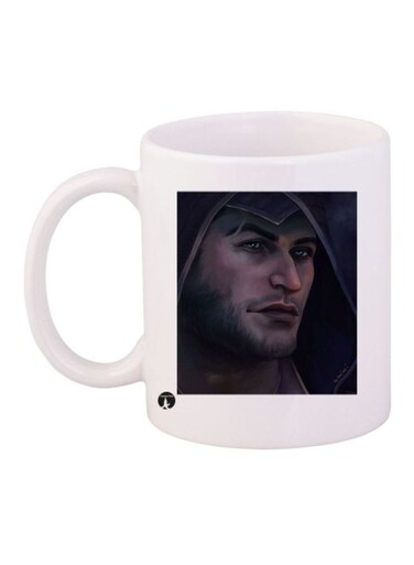 Assassin's Creed Printed Coffee Mug White/Black Standard Size