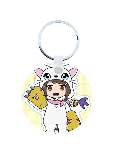 Digimon Anime Wooden Keychain