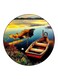 Boat Printed Fridge Magnet Multicolour