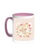 Happy Mother's Day Printed Coffee Mug Pink/White 11ounce