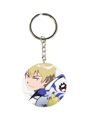 Anime Digimon Printed Keychain