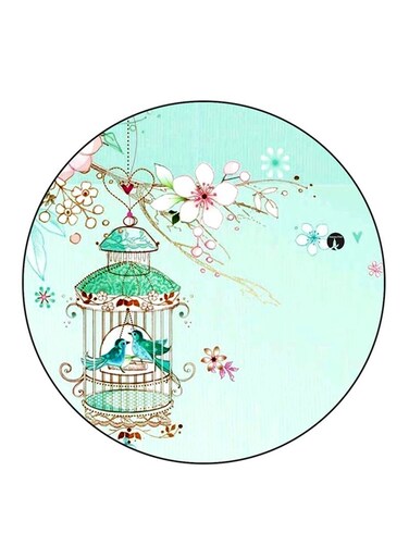 Birds Printed Fridge Magnet Multicolour