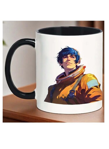 Anime-Inspired 11oz Ceramic Coffee Mug - Microwave &amp; Dishwasher Safe, Perfect for Hot or Cold Beverages, Unique Gift Idea