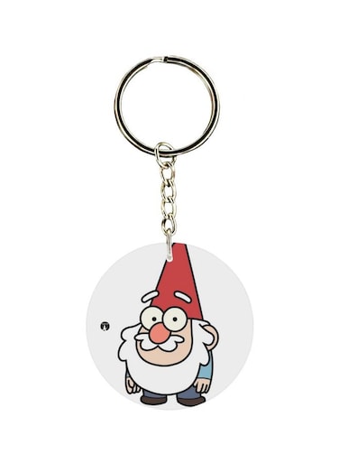 Double Sided Cartoon Printed Keychain