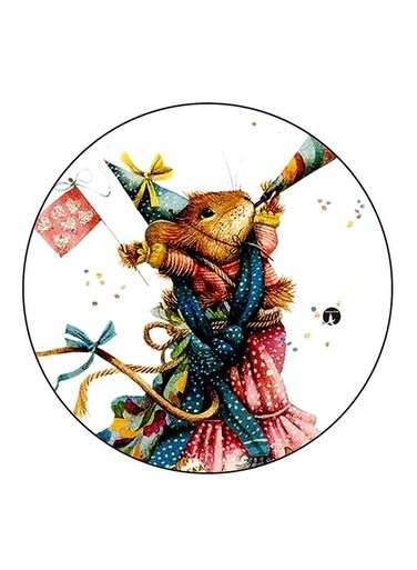 Mouse Printed Fridge Magnet Multicolour