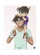 Metal Plate Of The Anime Detective Conan Poster Multicolour