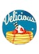 Food Printed Fridge Magnet Round Multicolour