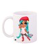 Anime Girl Printed Coffee Mug White/Red/Blue