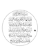 Quran Printed Fridge Magnet Black/White