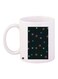 Printed Ceramic Coffee Mug White/Black/Pink