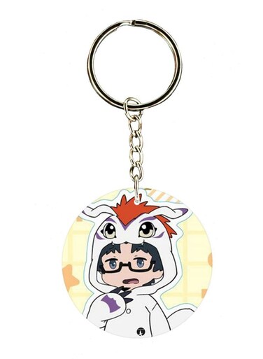 Anime Digimon Printed Keychain
