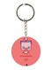 Double Sided Anime Piyomon Printed Keychain