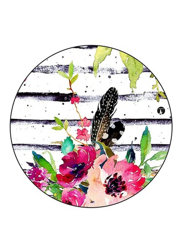 Flowers Printed Fridge Magnet Multicolour