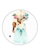 Girl Printed Fridge Magnet Multicolour
