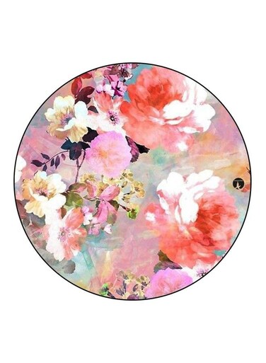 Flowers Printed Fridge Magnet Pink/White/Green 5.5cm