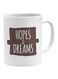 Hopes And Dreams Printed Mug White/Brown