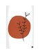 Printed Fridge Magnet Rust/Black/White 8.5x0.4x5.5cm