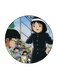 Anime Captain Majid Printed Fridge Magnet Black/Blue/Beige