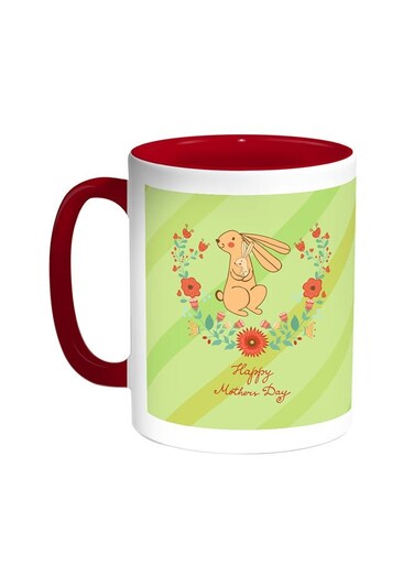 Happy Mother's Day Printed Coffee Mug Red/White 11ounce