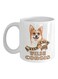 Keep Calm Love Welsh Corgis Printed Mug White/Brown/White