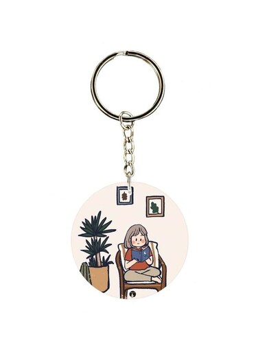 Single Sided Character Printed Keychain