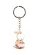 Rabbit Patterned Single Sided Keychain