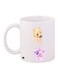 Cartoon Printed Coffee Mug White/Yellow/Pink 11ounce
