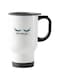 Eyelashes Printed Travel Mug White 13centimeter
