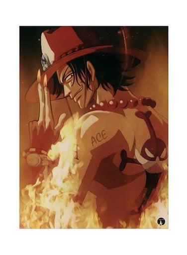 Anime One Piece Metal Plate Poster Multicolour 15 x 20cm