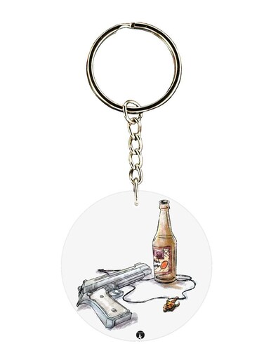 Tv Show Supernatural Printed Keychain