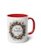 1pc 11OZ Ceramic Merry Christmas Coffee Mug - Double-Sided Printed Holiday Cup, Festive Gift for Men &amp; Women, Ideal for Office, Dorm, School - Seasonal Tea &amp; Coffee Mug red