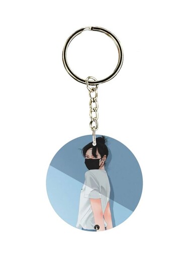 Girl Printed Keychain