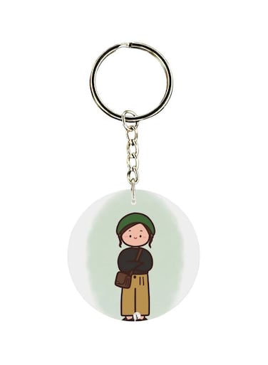 Cartoon Printed Keychain