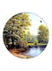Nature Printed Fridge Magnet Green/Blue/White 5.5cm