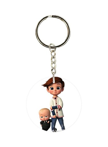 Double Sided Cartoon Printed Keychain