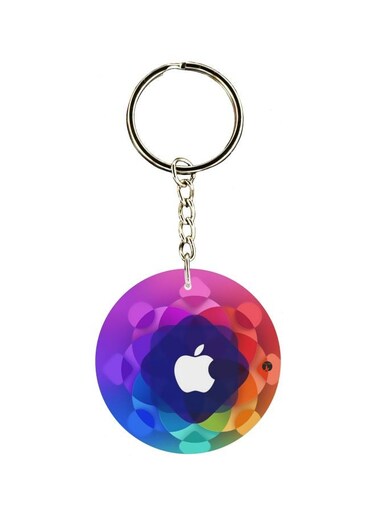 Apple Logo Printed Keychain