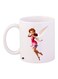Fairy Printed Coffee Mug White/Brown/Pink 11ounce