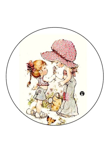 Girls Printed Fridge Magnet Multicolour