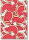 Watermelons Themed Wall Painting Red/White/Green 40x60cm