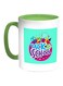 Back To School Printed Coffee Mug Green/White/Blue