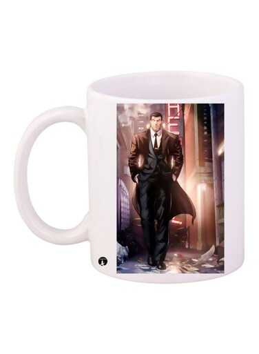 Cartoon Printed Coffee Mug White/Black/Brown