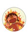 Anime Chibi Maruko Chan Printed Fridge Magnet Multicolour