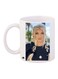 Printed Ceramic Coffee Mug White/Black/Beige