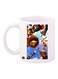 Madagascar Printed Coffee Mug White/Brown/Blue